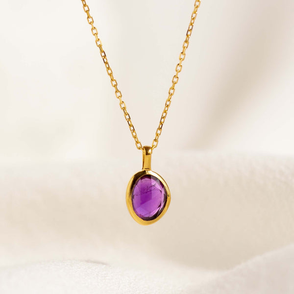 Amethyst Necklace - Hilda | Linjer Jewelry