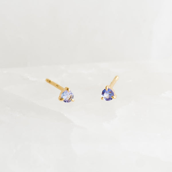 Linjer Aria 14K Yellow Gold Diamond Stud Earrings