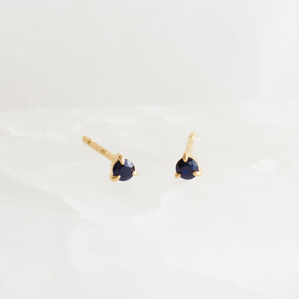 Linjer Aria 14K Yellow Gold Diamond Stud Earrings