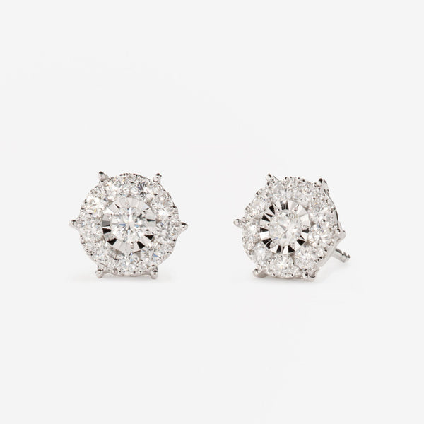 14K Yellow Gold Diamond Stud Earrings 3mm - Aria