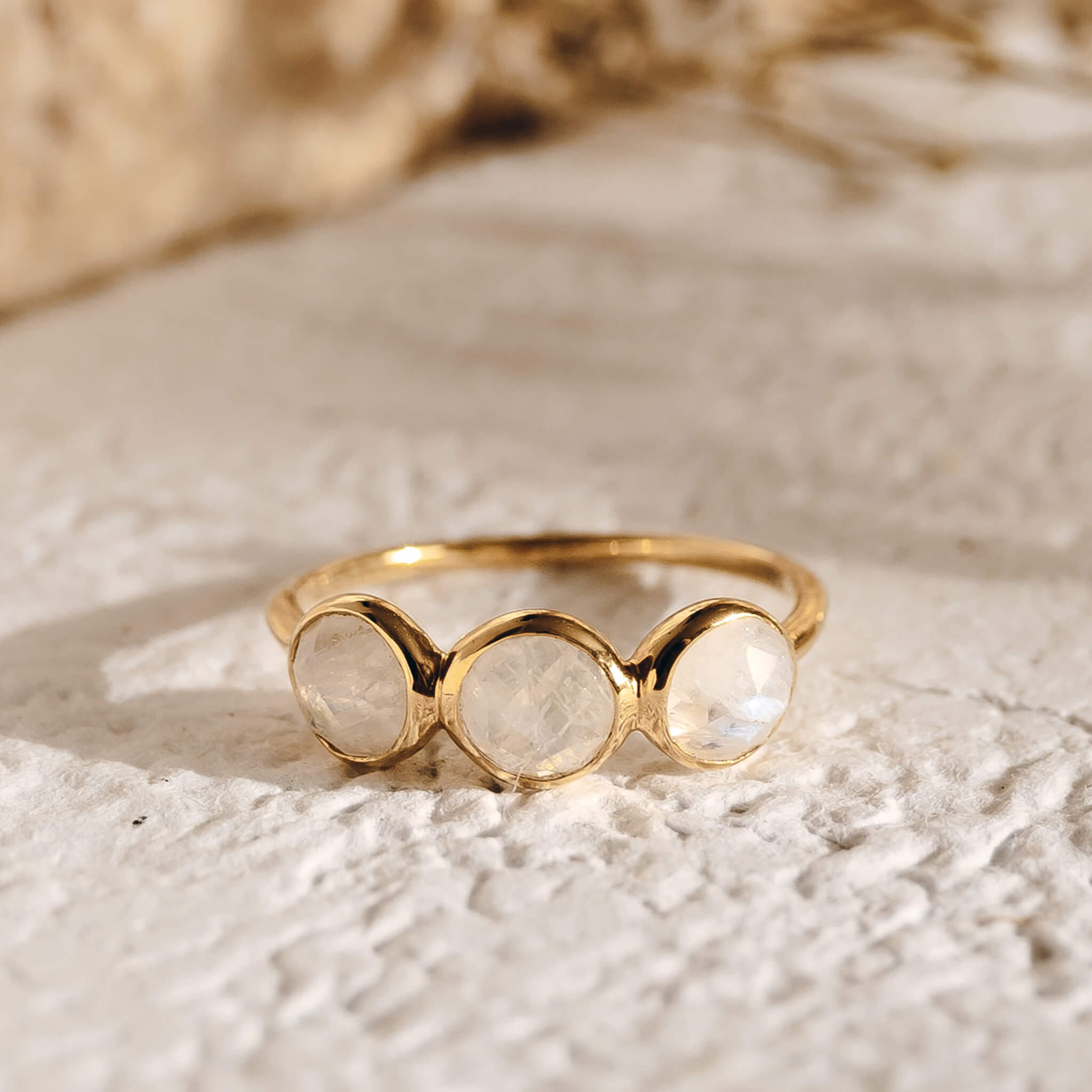 Linjer Moon Ring - Gold Vermeil
