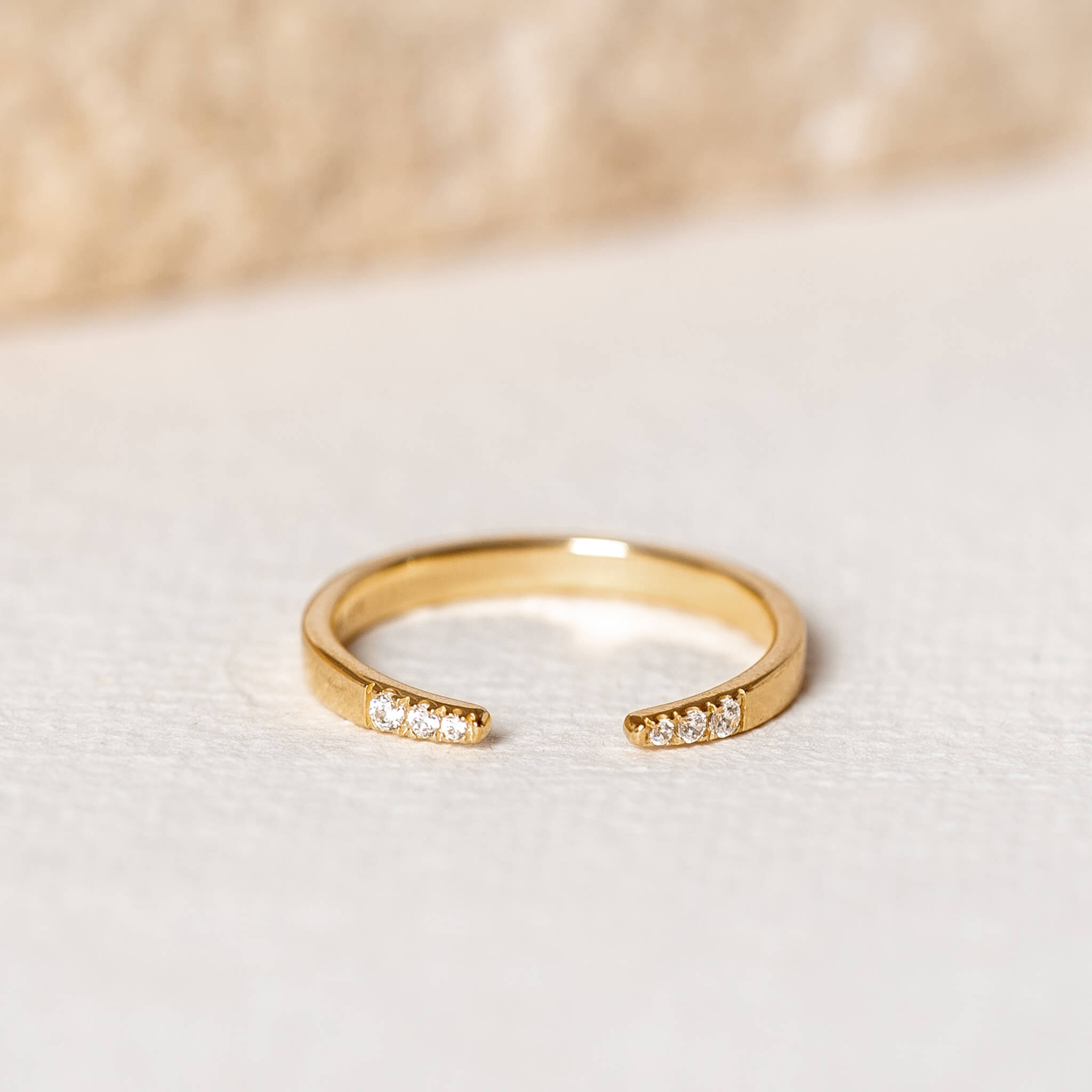Linjer Moon Ring - Gold Vermeil