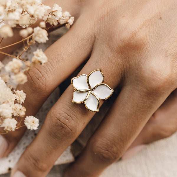 Flower Ring - Plumeria