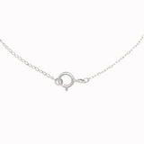 White Gold Cable Chain Necklace (16 inches) - Tyra