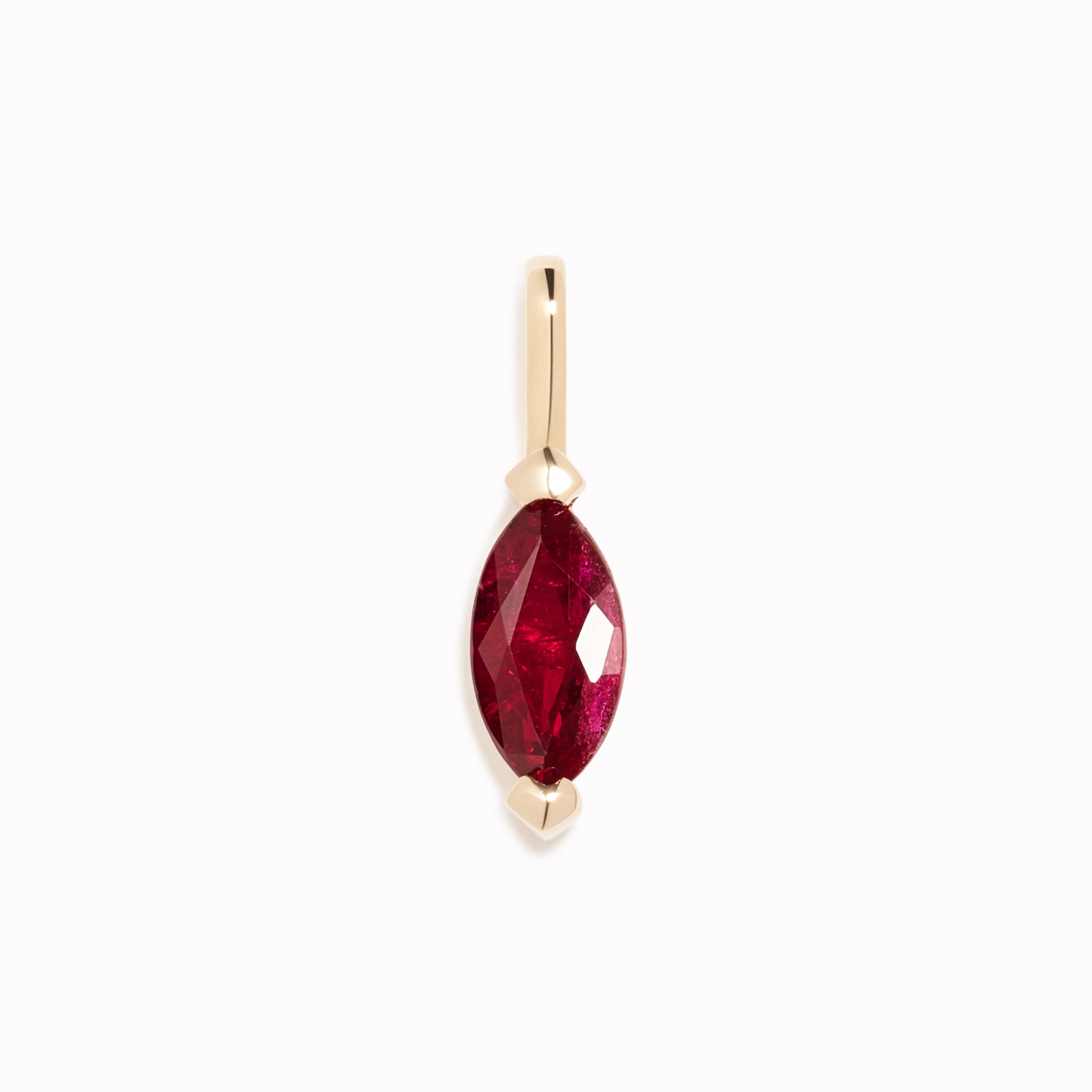 14K Garnet Charm deals Pendant