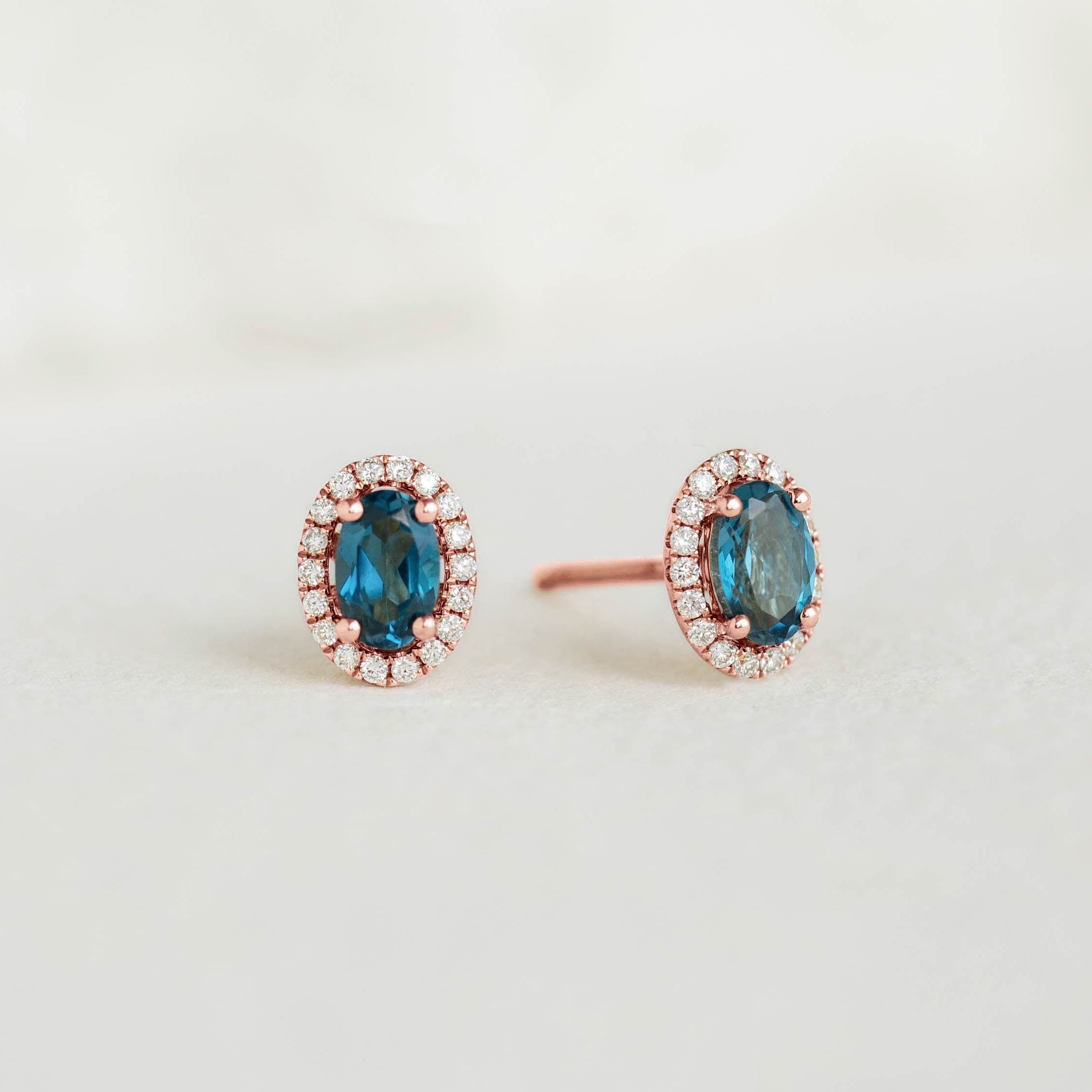 Luxury London Blue Topaz Earrings authentic