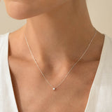 Diamond Pendant Necklace White Gold - Johanne