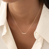 June Birthstone Necklace 14k Gold - Mother of Pearl