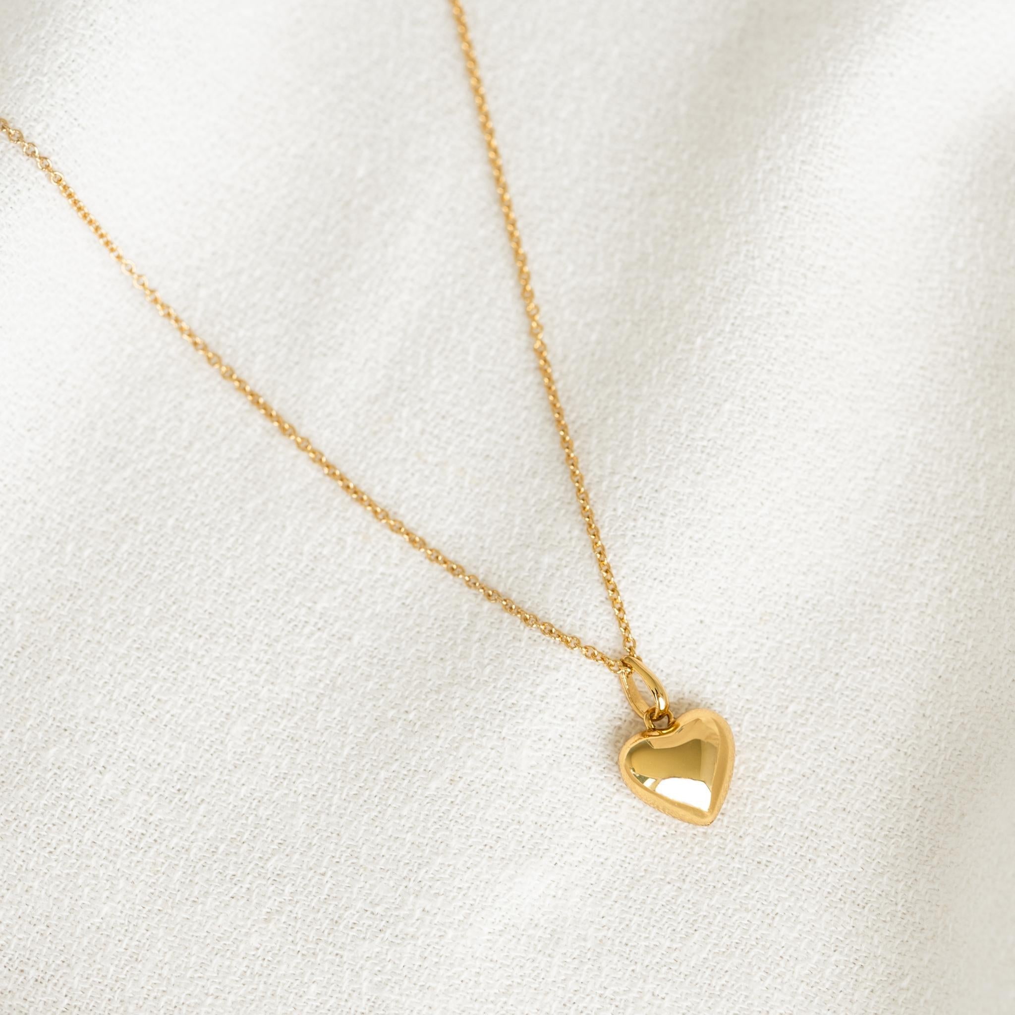 Puffy Heart Necklace | Linjer Jewelry