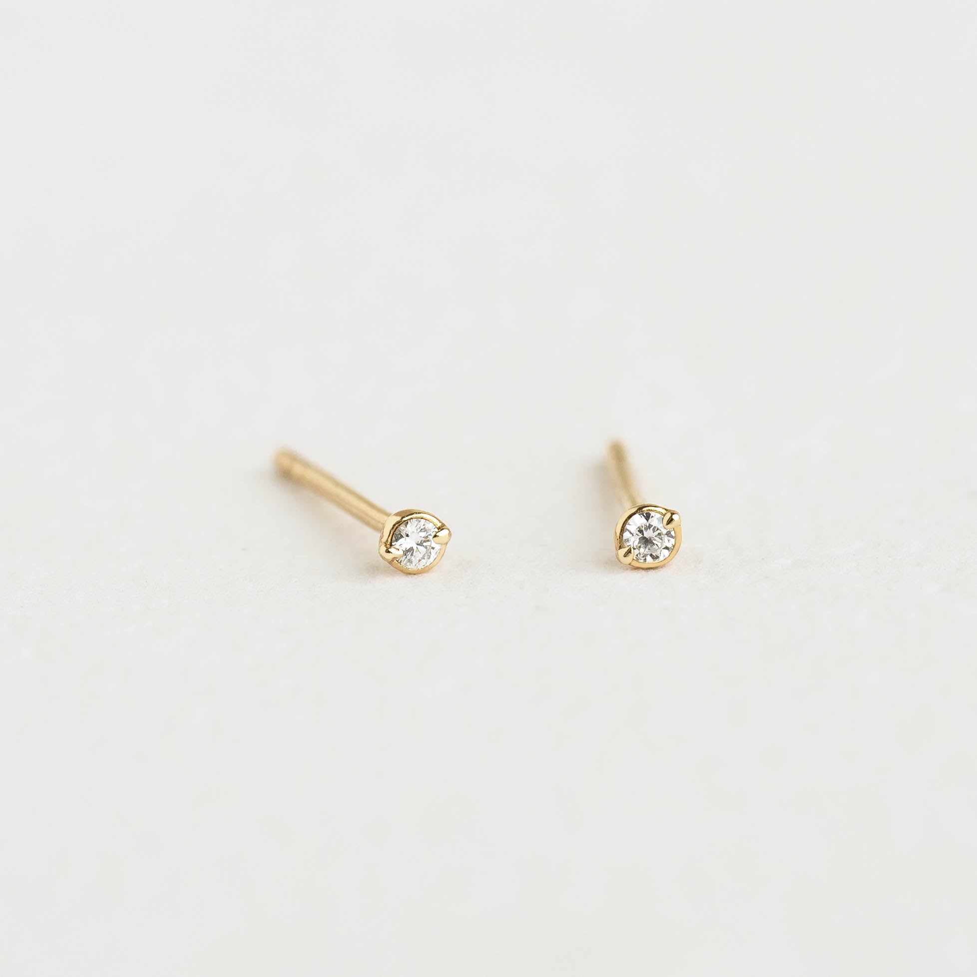 3mm Round Birthstone Earrings for Women / 14K White Gold Gemstone Studs / 14K Yellow Gold Gemstone Studs / Round Stud Earrings for Her on sale