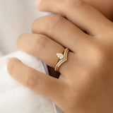 V Ring 14k Gold - Malva