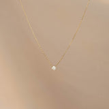 Diamond Pendant Necklace 14k Gold - Johanne