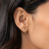 Twist Huggie Earrings 14k Gold - Clemence