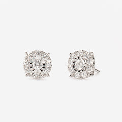 Linjer Aria 14K Yellow Gold Diamond Stud Earrings