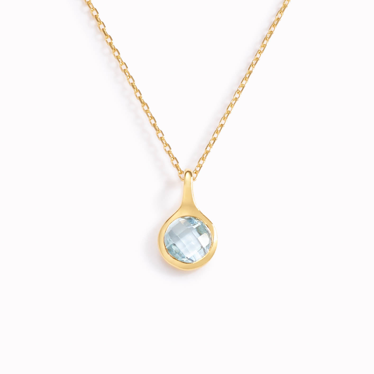 Blue Topaz Necklace - Sigrid | Linjer Jewelry