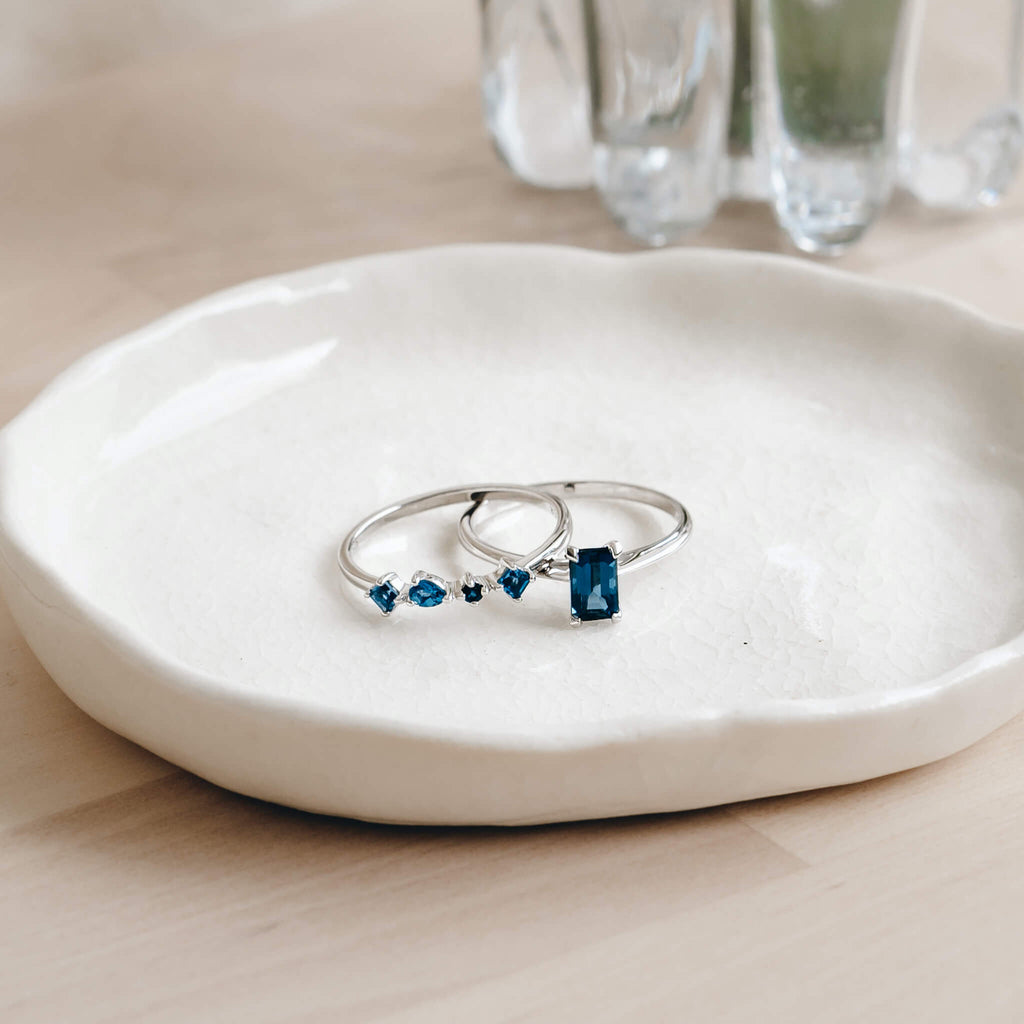 Blue Topaz Silver Ring by Tiny Rituals main image 1