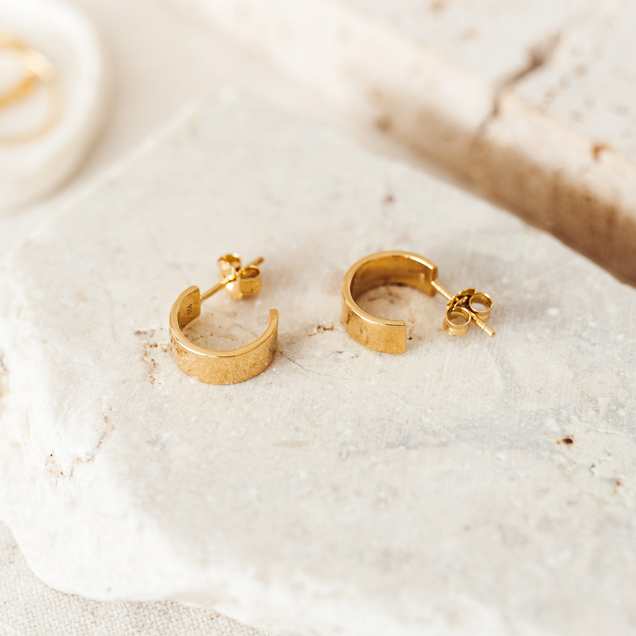 Gold hoop earrings | Rebekajewelry